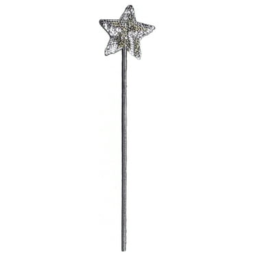 Details about Lovely 7.5" Princess Queen Costume Silver Color Star Wand Details about Lovely 7.5" Princess Queen Costume Silver Color Star Wand